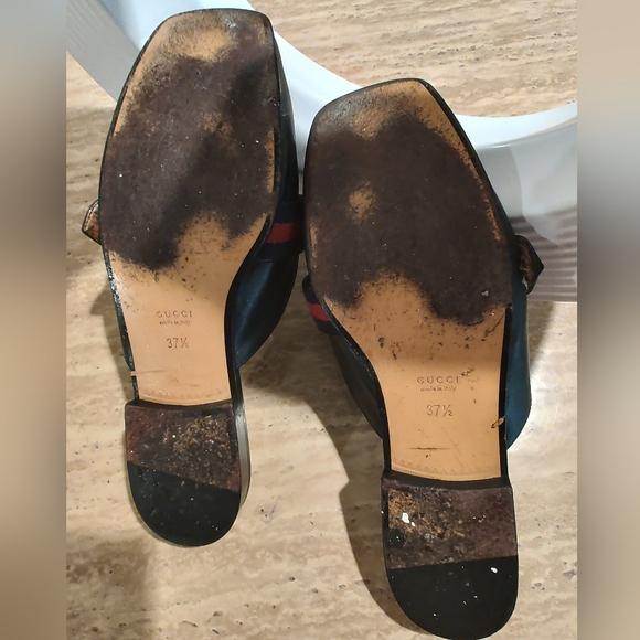 💚♥️ GUCCI - Peyton Web Mules! - Picture 8 of 10
